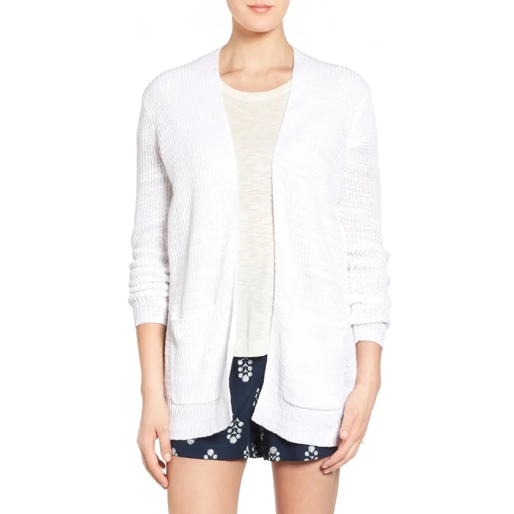 Madewell Off White Postcript Ribbed Cardigan - image 1